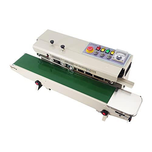 TECHTONGDA Continuous Bag Sealing Machine with Ink Coder FRD-1000II Automatic Band Sealer 110V
