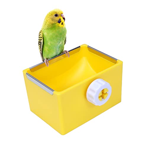 Litewoo Bird Food Bowl Feeder Colorful Basin Durable Cage Accessories Suitable for Birds Parrot Parakeet Cockatiel Budgie Finch Hamster Rat