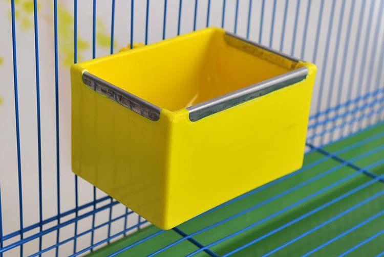 Litewoo Bird Food Bowl Feeder Colorful Basin Durable Cage Accessories Suitable for Birds Parrot Parakeet Cockatiel Budgie Finch Hamster Rat