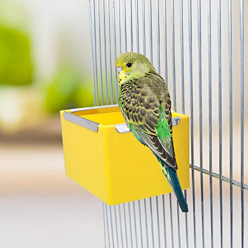 Litewoo Bird Food Bowl Feeder Colorful Basin Durable Cage Accessories Suitable for Birds Parrot Parakeet Cockatiel Budgie Finch Hamster Rat