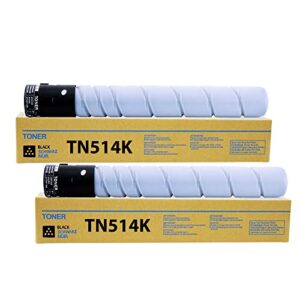 jmomy compatible tn514 tn514k tn-514 tn324 tn326 tn512 tn513 tn515 tn516 a9e8130 toner cartridge replacement for konica minolta bizhub c458 c558 c658 (28,000 pages, black, 2 pack )