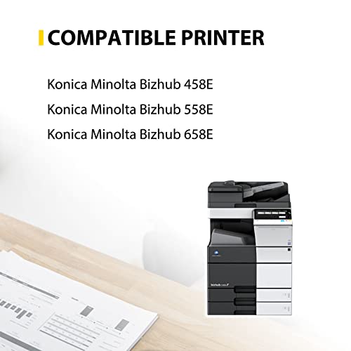 Jmomy Compatible TN514 TN514K TN-514 TN324 TN326 TN512 TN513 TN515 TN516 A9E8130 Toner Cartridge Replacement for Konica Minolta Bizhub C458 C558 C658 (28,000 Pages, Black, 2 Pack )