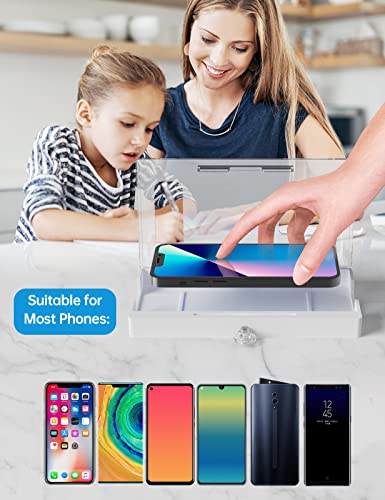 Phone Lock Box, Cell Phone Jail Box to Help Kids/Students Prevent Phone Addiction, Phone Locker, Phone Self Control Boxes for iPhone 14/13 pro/Sumsung/Google