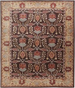 natural weave old hand made barista floral traditional persian oriental woolen area rugs (8x10 ft)