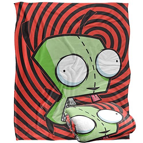 Invader Zim Blanket, 50"x60" Invader Zim Gir Spiral Silky Touch Super Soft Throw Blanket