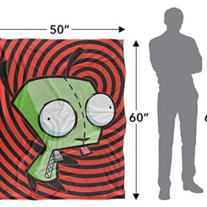 Invader Zim Blanket, 50"x60" Invader Zim Gir Spiral Silky Touch Super Soft Throw Blanket