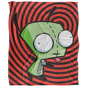 Invader Zim Blanket, 50"x60" Invader Zim Gir Spiral Silky Touch Super Soft Throw Blanket