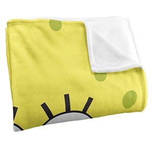 Spongebob Blanket, 50"x60" Spongebob Goofy Smile Face Silky Touch Super Soft Throw Blanket