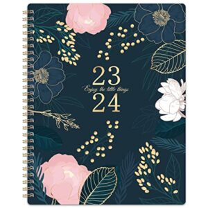 planner 2023-2024 - july 2023 - june 2024, 2023-2024 academic planner with weekly and monthly spreads, 8’’ x 10", monthly tabs, twin-wire binding, thick paper, check boxes, flexible cover, perfect daily organizer