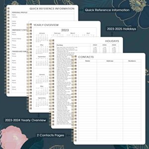 Planner 2023-2024 - July 2023 - June 2024, 2023-2024 Academic Planner with Weekly and Monthly Spreads, 8’’ x 10", Monthly Tabs, Twin-wire Binding, Thick Paper, Check Boxes, Flexible Cover, Perfect Daily Organizer