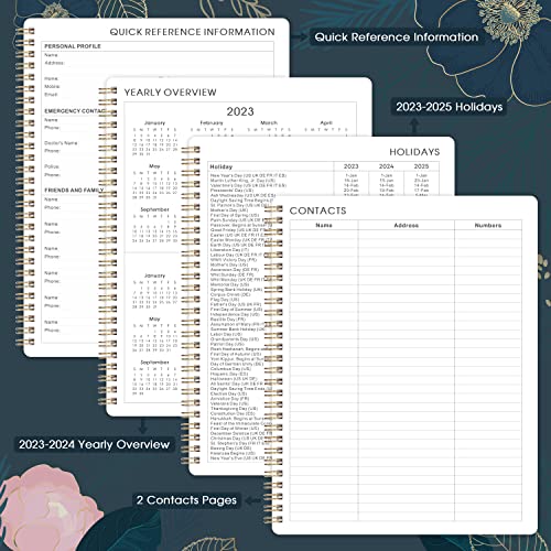 Planner 2023-2024 - July 2023 - June 2024, 2023-2024 Academic Planner with Weekly and Monthly Spreads, 8’’ x 10", Monthly Tabs, Twin-wire Binding, Thick Paper, Check Boxes, Flexible Cover, Perfect Daily Organizer