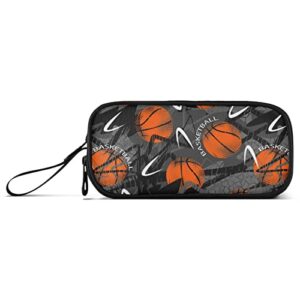 J JOYSAY Basketball Pencil Case Large Big Capacity Pencil Bag for Girls Boys Pencil Storage Box Storage Marker Box Stationery for Kids Teens Student Adults