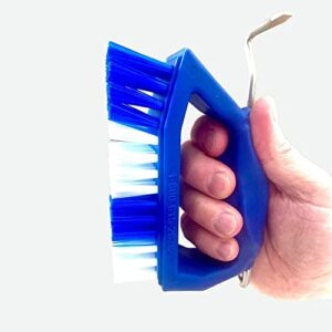 kelcie's pick brush cleaning tool for horses - easy to use - slip proof - hoof pick and brush - best horse grooming tool - great grip horse brush