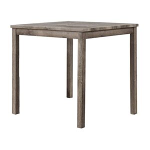 best master furniture cd038gtch vitaliya square wood counter height dining table in antique natural oak