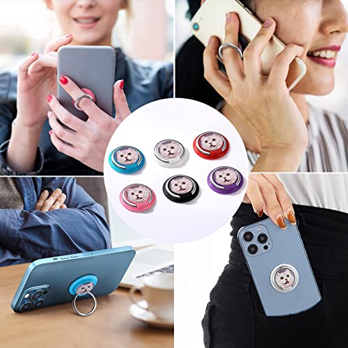 Phone Ring Holder with Customized Photo Logo Image Printed Finger Grip Stand Hand Free 360 Degree Rotating Adhesive on Various Mobile Phone Cases Grip Stand