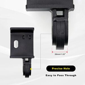 RULLINE 2Pcs Hook Bracket Front Tow Hook D Ring Mounting Bracket Compatible with Toyota Tacoma 2009-2021 Replace 88711