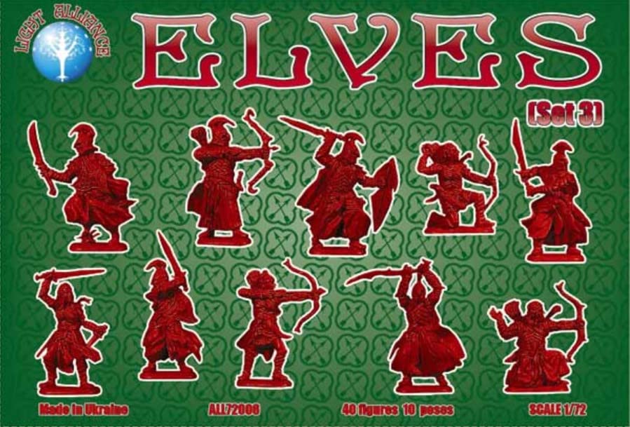 Alliance 72006 - 1/72 - Elves. Set 3. 40 Figures. Scale Model kit