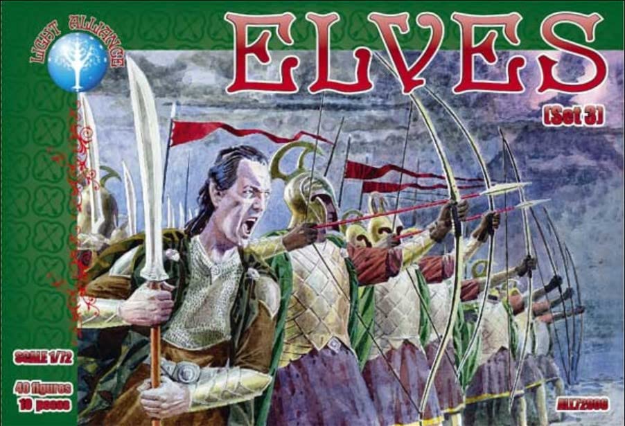 Alliance 72006 - 1/72 - Elves. Set 3. 40 Figures. Scale Model kit