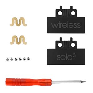 solo 3 hinge as same as oem solo3 replacement parts repair kit durable accessories compatible with beats by dre solo 3 wireless headphones(model a1796) solo 2 wireless/wired (b0534/b0518) -matte black