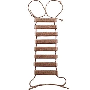 agricue cat climbing frame outdoor cat tree wall climbing bridge climbing rope ladder for cat pets climbing frame for wall cat wall furniture hemp rope 20 inch ladder