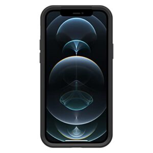 OtterBox Clear Case with Colorful Grip Edge for iPhone 12/12 Pro - Black Crystal (Clear/Black)