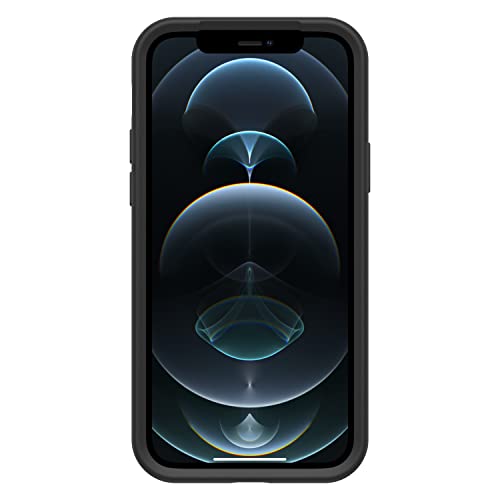 OtterBox Clear Case with Colorful Grip Edge for iPhone 12/12 Pro - Black Crystal (Clear/Black)