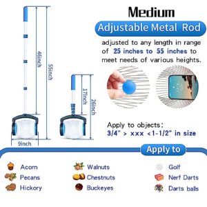 Zozen Nut Gatherer, Walnut Picker Upper Roller, Pecan Picker Upper - Side Opening Dump | Apply to Walnut, Pecan, Hickory, Chestnuts, Buckeyes, Nerf Balls, Golf, Objects Size 3/4'' to 1.5''; 1 Gallon