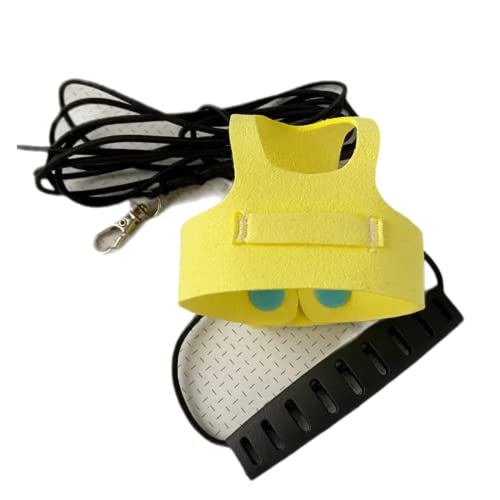 Bird Flight Harness Vest, Parrot Flight Suit with Leash for Parakeets Cockatiels Conures Budgies, Bird Flying Clothes with Rope and Handle for Outdoor Activities Training (L, Yellow)