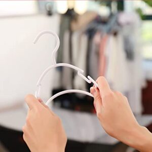 Baby Nursery Closet Hangers,Non-Slip Laundry Infant Pant Hanger for Newborn Clothes Gift,Ultra-Thin Child Coat Hanger for Girl Boy Toddler Kid,80pcs White (White, 40)