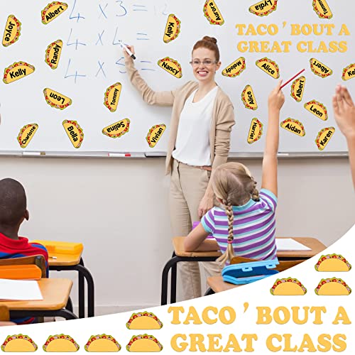 Taco' Bout a Great Class Cutout with 48 Pcs Taco Cutouts, Mexican Fiesta Cutouts Mexican Party Cutouts Cinco De Mayo Fiesta Party Decorations for Mexican Themed Party Decorations School Decor Supplies