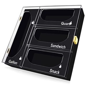 ziplock bag storage organizer for kitchen drawer