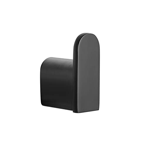 Simin&Liming Towel Hooks SUS 304 Stainless Steel Bathroom Towel Holder Robe Hook Matte Black (Matte Black)