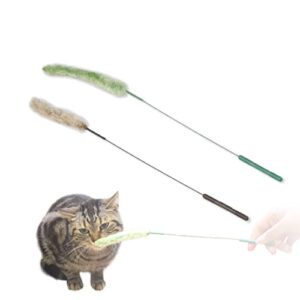 catty man cat play grass, jareneko setaria 2 pcs. set. interactive cat teaser wand made in japan