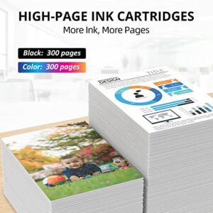 65XL Ink High Yield 65 Ink Cartridges Compatible with HP Envy 5055 5052 5058 DeskJet 2655 3720 3722 3723 3752 3758 2652 2624 HP Deskjet 3755 Ink Cartridges Black and Color