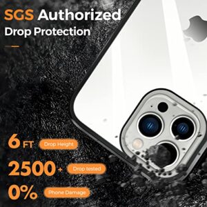 [2023 New Safety Lock+Camera Protector] Magnetic Case for iPhone 13 Pro Max,[100% Screen Sensitivity ][Anti-Peeping Screen Protector] Double Sided 9H Glass Privacy Case for iPhone 13 Pro Max