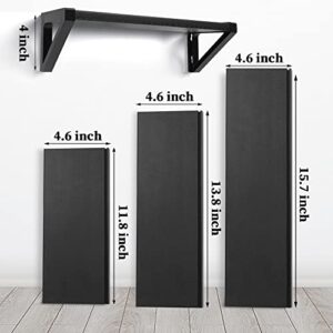 Lixintray Wall-Mounted Floating Shelves Set of 3，Storage Shelves for Living Room/Bedroom/Bathroom/Kitchen/Room Storage and Decorative Steel