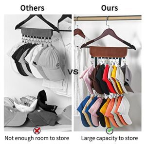 Hat Racks for Baseball Caps, Hat Organizer Storage Clips Hat Holder mens hat Hanger for closet hat rack, Ball Cap Organizer, Cap hanger Racks For Hanger, over door hat rack,Wall, Closet(1 Pack, Black)