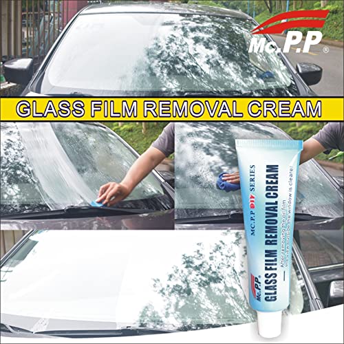 Car Glass Cleaner, Car Windshield Oil Film Cleaner, Glass Oil Film Removing Paste, Window Cleaner Glass Clear Car Paint Oil Film Remover, Glass Stripper Water Spot Remover Dirt Cleaning Cream (2)