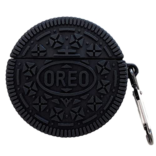 Earphone Case for Huawei Freebuds pro,Creative 3D Cute Cartoon Silicone Earphone Case with Keychain, Headphone Protective Case Compatible with Huawei Freebuds pro (Oreo Cookies)