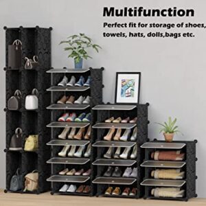 HOMIDEC Shoe Storage, 10-Tier Shoe Rack Organizer for Closet 20 Pair Narrow Shoes Shelf Cabinet for Entryway, Bedroom and Hallway