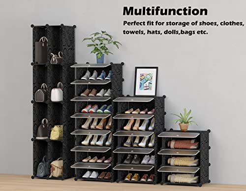 HOMIDEC Shoe Storage, 10-Tier Shoe Rack Organizer for Closet 20 Pair Narrow Shoes Shelf Cabinet for Entryway, Bedroom and Hallway