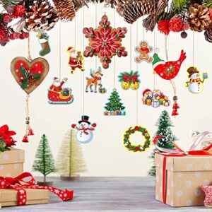 75 Pcs Christmas Classroom Bulletin Board Xmas Cutouts Winter Decorations Xmas Tree Santa Snowman Stocking Gingerbread Cardboard Paper Cutout for Holiday Winter Classroom School Home Decor