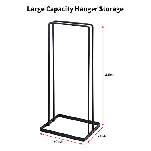 Corodo Hanger Stacker, Clothes Hanger Holder for Closet Laundry Room, Hanger Organizr Holds Up 110 Wire Hangers, Hanger Storage Organizer for Adult Child Velvet Pants Hangers