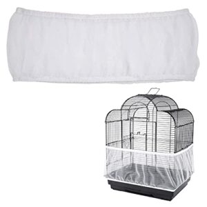 midogat bird cage cover seed catcher, bird seed guards catchers, parrot nylon mesh net cover, stretchy, prevent scatter, reusable (m)