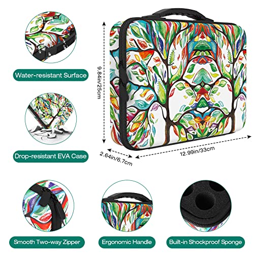 MoKo Diamond Painting Storage Containers, 60 Slots Diamond Painting Kits Accessories Case,Diamond Painting Tools Organizer for DIY Craft Beads Rhinestones,Lucky Tree