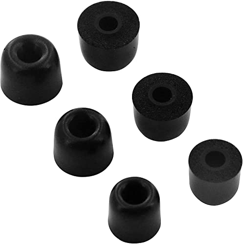 ALXCD 4.0 Foam Ear Tips Compatible with JBL Tune 125TWS Headphones, 3 Pairs S/M/L Sizes Replacement Memory Foam Eartips Earbuds Tips, Compatible with JBL Tune 125TWS，Black sml