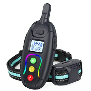 ghora rs1 dog training collar w/remote 1200ft control range, dog shock collar 3 modes, beep, vibration and shock,rechargeable waterproof trainer e-collar,for small medium large dogs(8-150lbs)