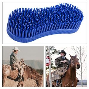 2 Pcs Silicone Horse Cleaning Grooming Brush Horse Grooming Brush Equestrian Massage Tool for Horse Grooming Care