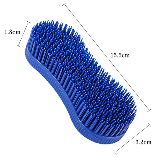 2 Pcs Silicone Horse Cleaning Grooming Brush Horse Grooming Brush Equestrian Massage Tool for Horse Grooming Care
