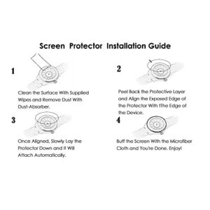 Lamshaw Compatible for Amazfit T-Rex 2 Screen Protector, [3 Pack] 9H Tempered Glass Screen Protector Film Compatible for Amazfit T-Rex 2 Smart Watch/Amazfit T-Rex Ultra Smart Watch (3 pack)